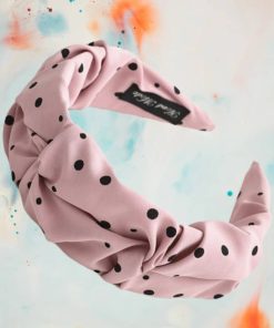 Haarreif mit Punkten, Rose