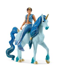 Schleich Meerjungmann Aryon auf Einhorn