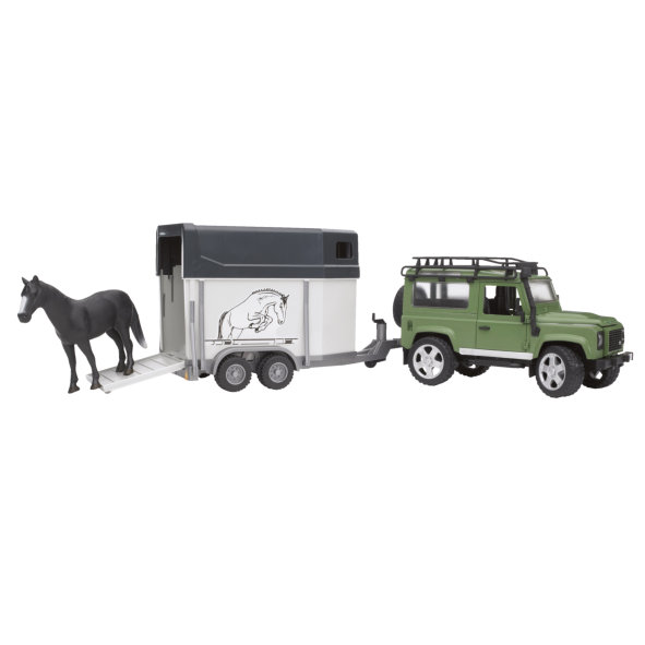 Land Rover Def. mit Pferdeanhänger